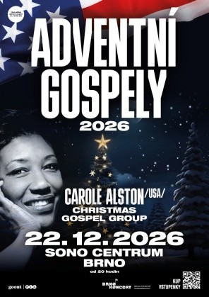 Adventní gospely 2026: Carole Alston & Christmas Gospel (USA) - Brno