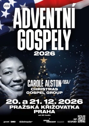 Adventní gospely 2026: Carole Alston & Christmas Gospel (USA) - Praha 21.12.2026